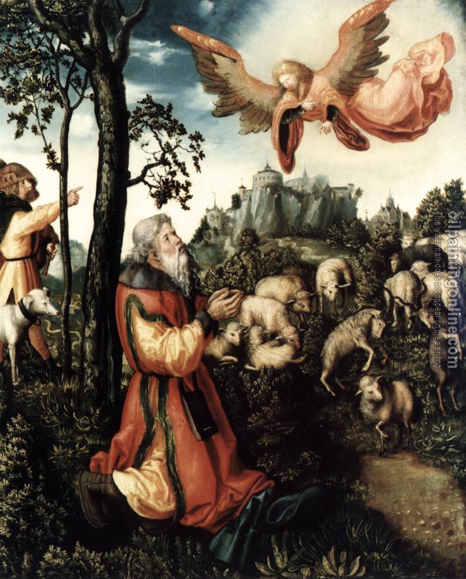 Lucas il Vecchio Cranach - The Annunciation to Joachim